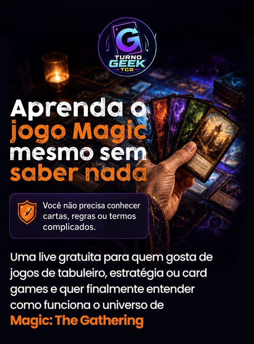 Aprenda Magic — primeiros passos. Entre no grupo oficial da live gratuita.